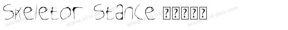 Skeletor Stance字体转换